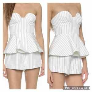 Revolve Finders Keepers Revelation White Romper Womens XS